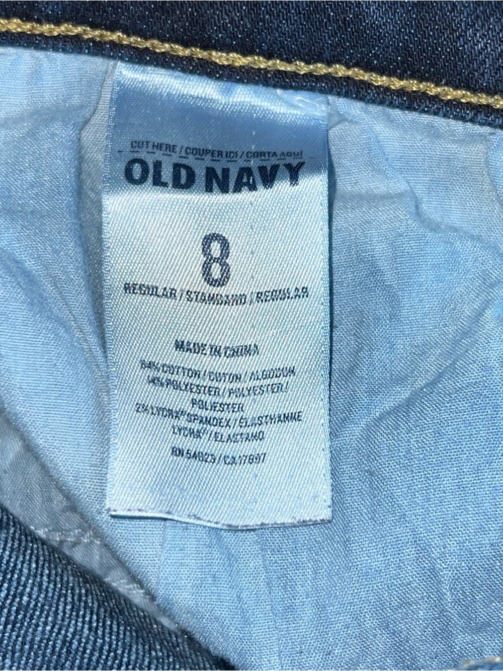 Old Navy Jeans Womens Size 8 Sweetheart Skinny Denim Casual - Picture 6 of 6